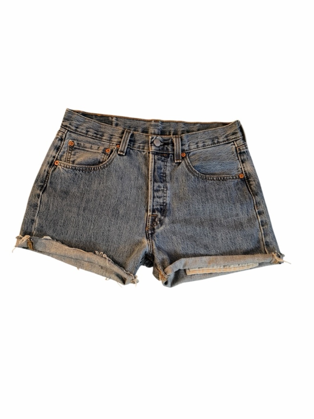 🌟Levi's🌟 Vintage 90’s Classic Rolled Hem Denim Shorts in Blue